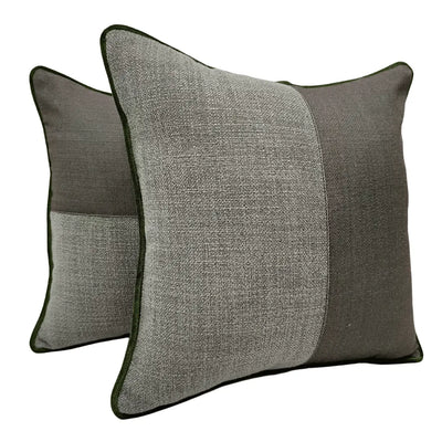 Earthy Patchwork Pillow Covers (Set of 2, 16×16)