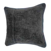 Deep Charcoal Patchwork Pillow Covers (Set of 2, 16×16) |  ZIPCushions