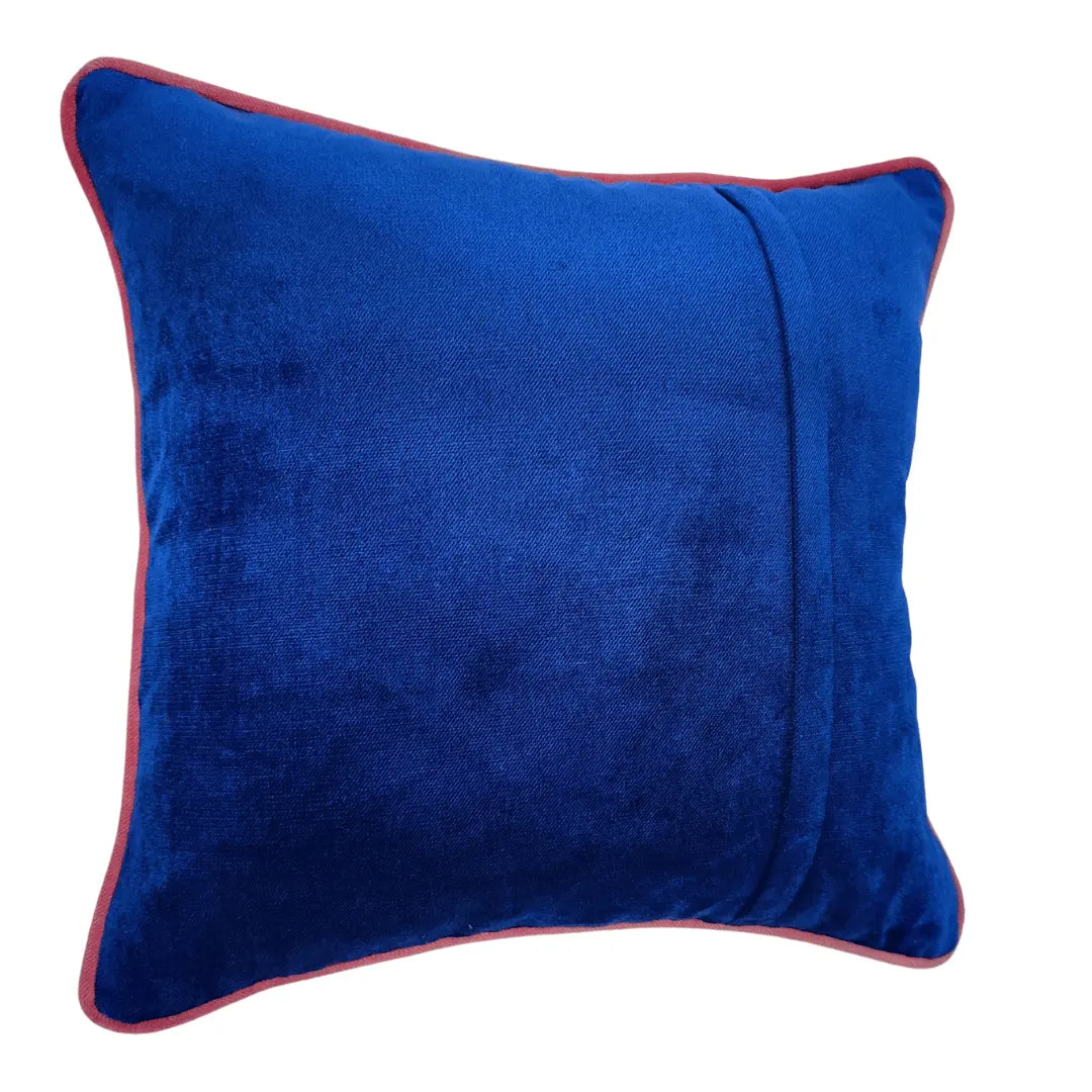 Blue Velvet Double Tone Pillow Covers (16x16, Set of 2) |  ZIPCushions