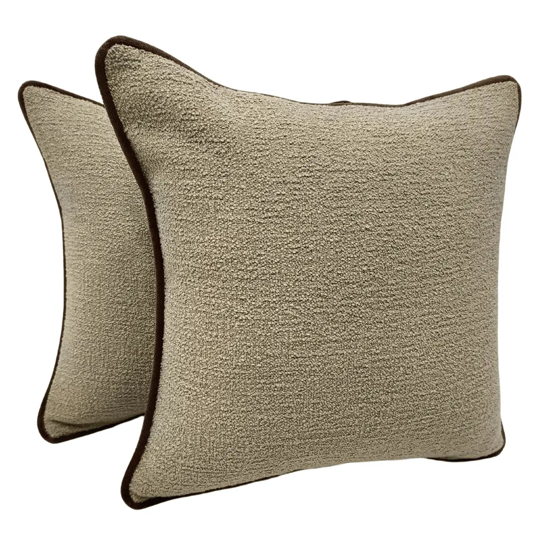 Cozy Bouclé Pillow Covers (16x16, Set of 2) | ZIPCushions