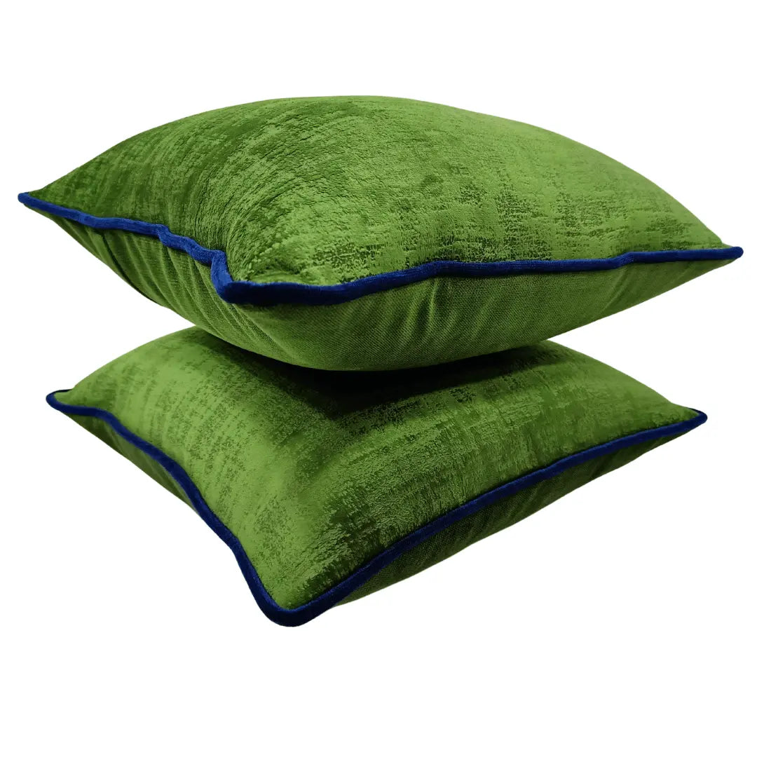 Green Velvet Pillow Covers (16x16, Set of 2) |  ZIPCushions