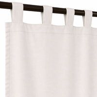 Sunbrella Canvas Silver Grey Curtain