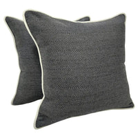 Herringbone Pattern Pillow Covers (16x16, Set of 2)