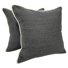 Herringbone Pattern Pillow Covers (16x16, Set of 2)