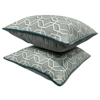 Geometric Pattern Pillow Covers (16x16, Set of 2) |  ZIPCushions