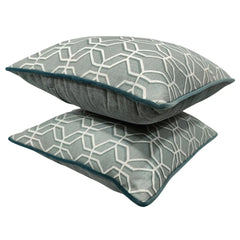 Geometric Pattern Pillow Covers (16x16, Set of 2) - Hover Image