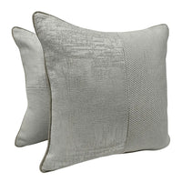 Silver Textured Sunbrella Pillow Covers (16x16, Set of 2) |  ZIPCushions