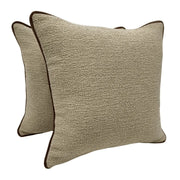 Beige Bouclé Pillow Covers (16x16, Set of 2) | ZIPCushions