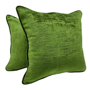 Green Velvet Double Tone Pillow Covers (16x16, Set of 2) | ZIPCushions
