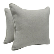 Soft Grey Herringbone Pillow Covers (16x16, Set of 2) | ZIPCushions