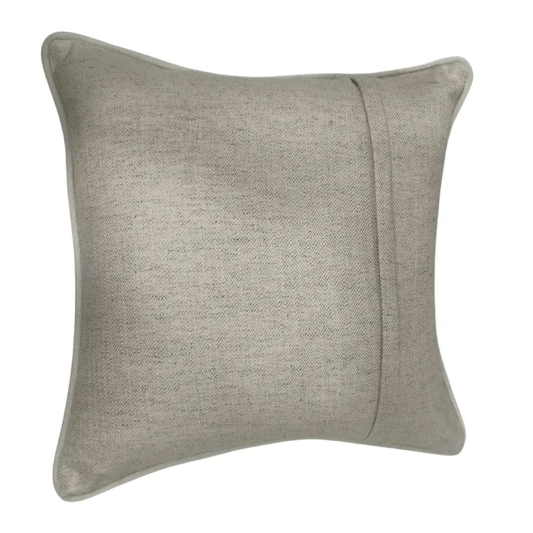 Soft Grey Herringbone Pillow Covers (16x16, Set of 2) |  ZIPCushions