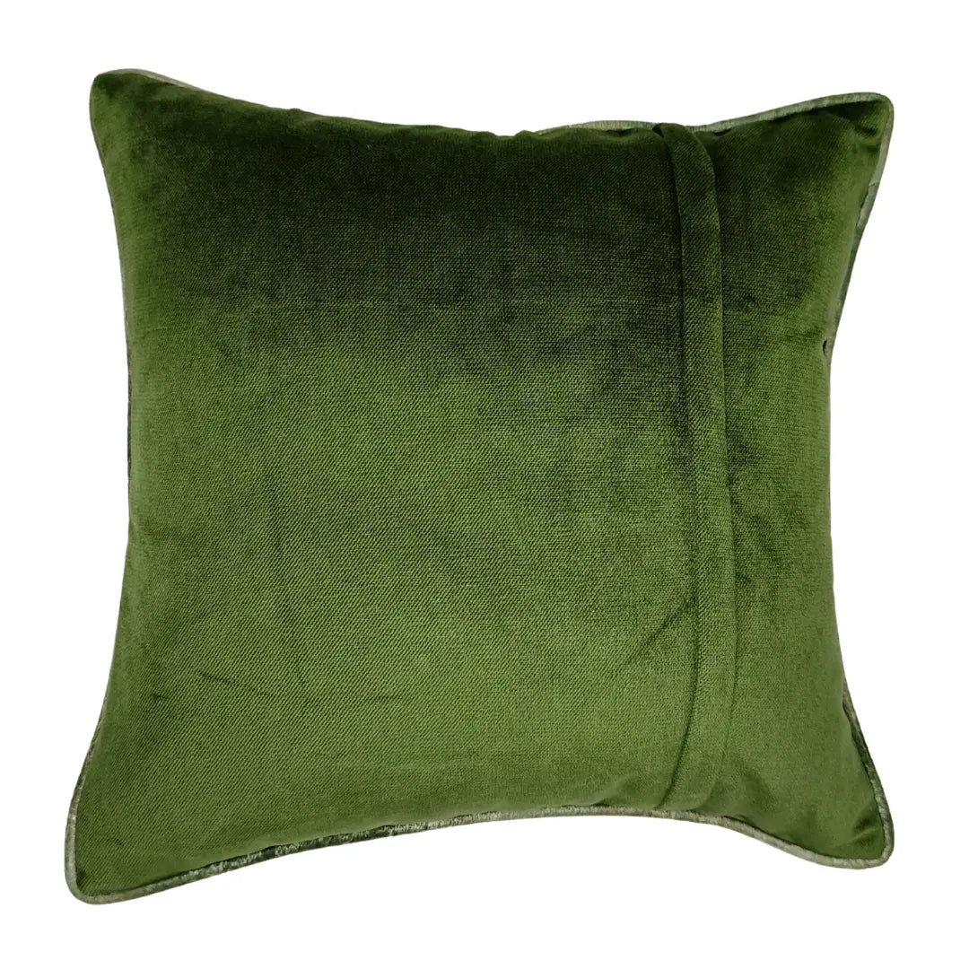 Green Velvet Dual Tone Pillow Covers (16x16, Set of 2) |  ZIPCushions