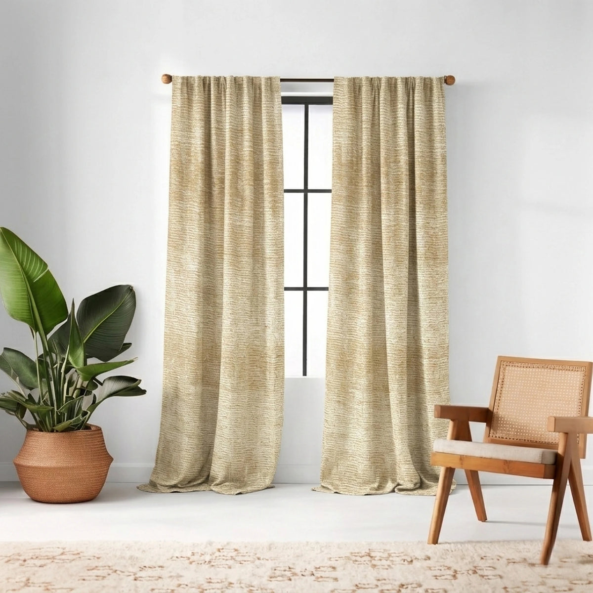 Custom Gold Dreamscape Curtain - view 2