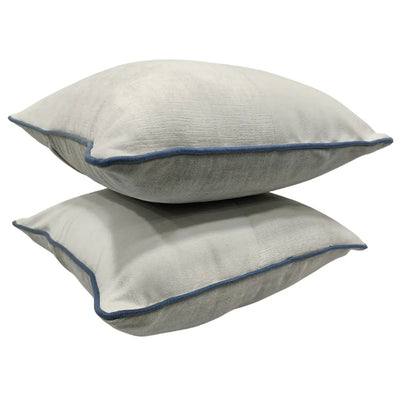 Soft Grey Minimalist Pillow Covers (16x16, Set of 2) - Alternate image