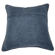 Blue Leather and Velvet Dual Tone Pillow Covers (16x16, Set of 2) | ZIPCushions