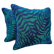 Tropical Leaf Pattern Cushion Covers (16x16, Set of 2) | ZIPCushions