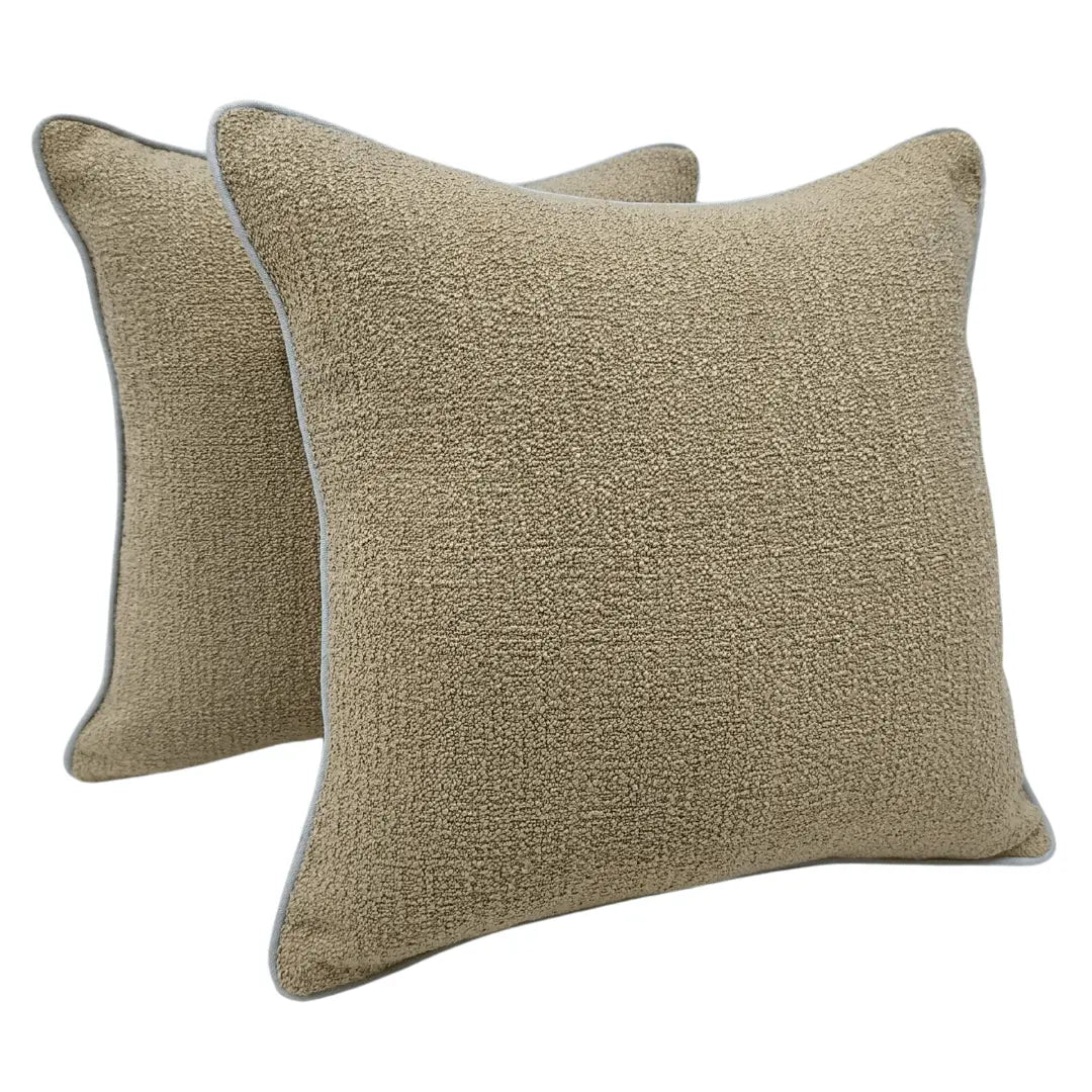 Earthy Textured Pillow Covers (16x16, Set of 2) | ZIPCushions