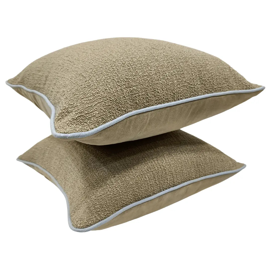 Earthy Textured Pillow Covers (16x16, Set of 2) |  ZIPCushions