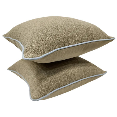 Earthy Textured Pillow Covers (16x16, Set of 2) - Alternate image