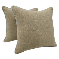Earthy Textured Pillow Covers (16x16, Set of 2)
