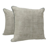 Velvet Contrast Pillow Covers (18x18, Set of 2)