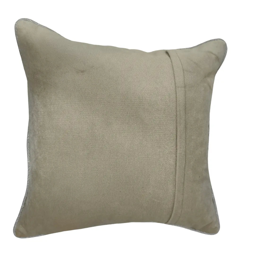 Beige & Taupe Dual-Tone Pillow Covers (16x16, Set of 2) |  ZIPCushions