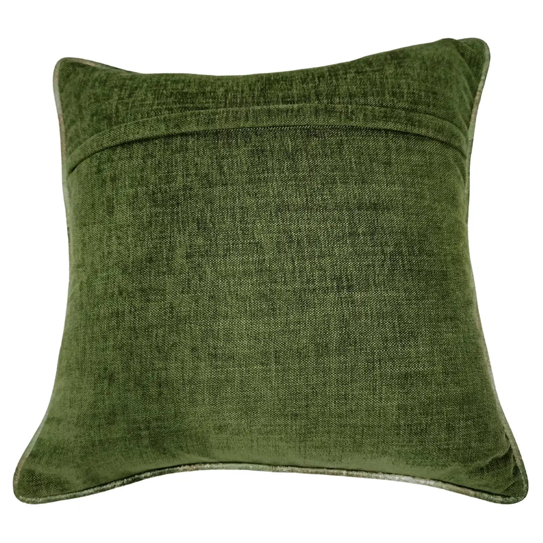 Emerald & Grey Velvet Accent Pillow Covers (16x16, Set of 2) |  ZIPCushions
