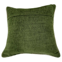 Emerald & Grey Velvet Accent Pillow Covers (16x16, Set of 2) |  ZIPCushions