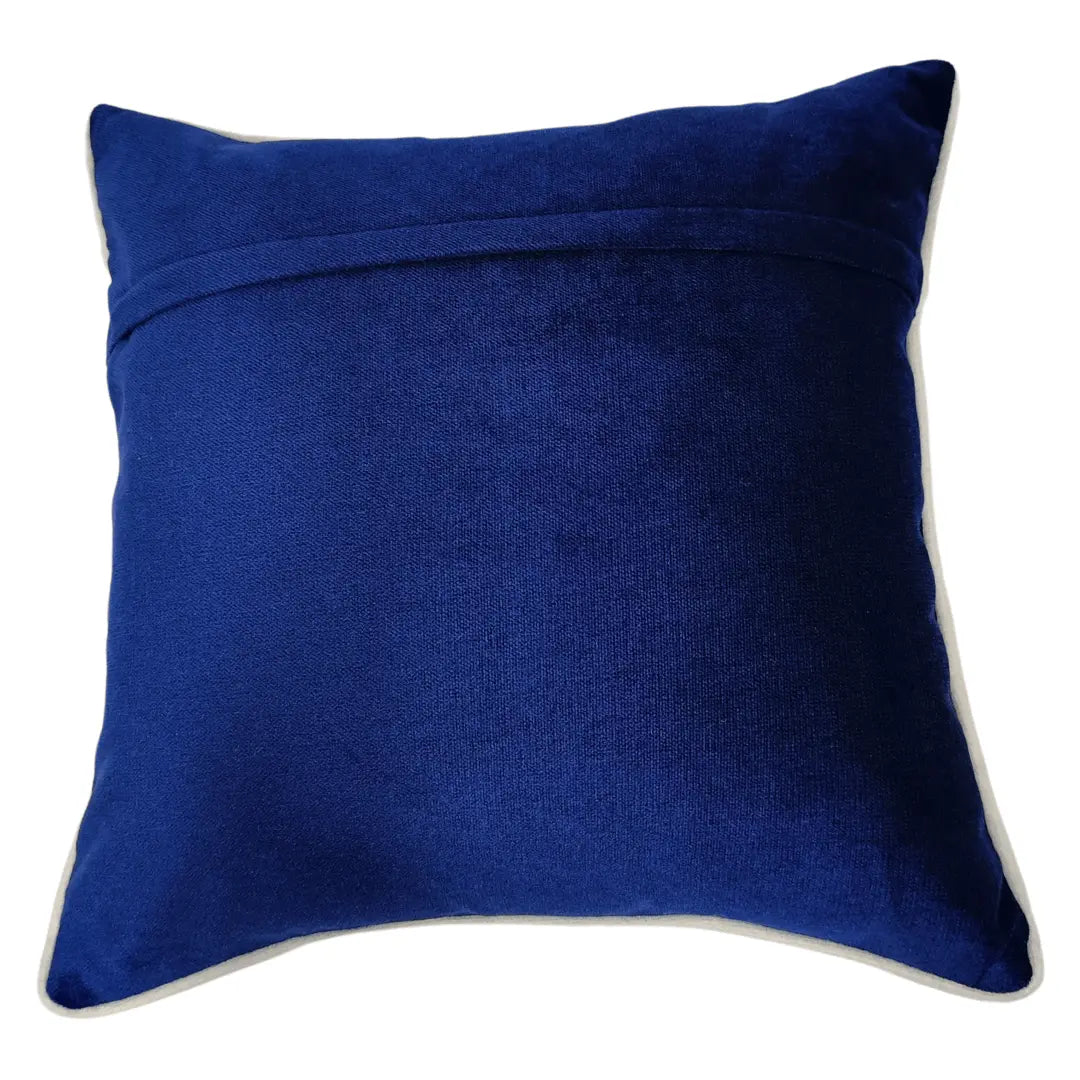 Blue & Beige Dual-Tone Pillow Covers (16x16, Set of 2) |  ZIPCushions