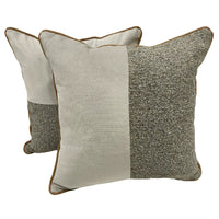 Modern Textured Dual-Tone Pillow Covers (16x16, Set of 2) |  ZIPCushions