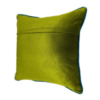 Green & Yellow Double Tone Pillow Covers (16x16, Set of 2) |  ZIPCushions