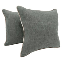 Grey Accent Pillow Covers (16x16, Set of 2)