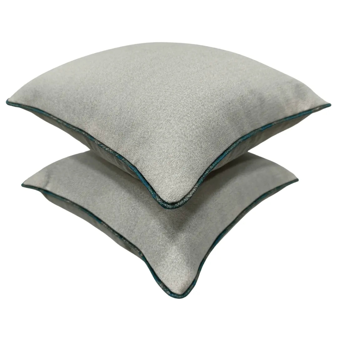 Elegant Light Gray Pillow Covers (16x16, Set of 2) |  ZIPCushions