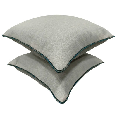 Elegant Light Gray Pillow Covers (16x16, Set of 2) - Alternate image