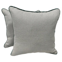 Elegant Light Gray Pillow Covers (16x16, Set of 2) |  ZIPCushions