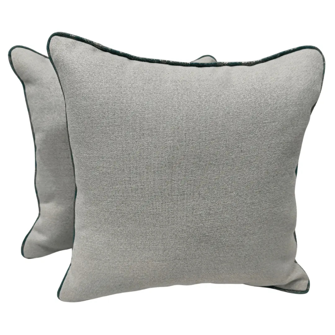 Elegant Light Gray Pillow Covers (16x16, Set of 2) | ZIPCushions