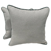 Elegant Light Gray Pillow Covers (16x16, Set of 2) | ZIPCushions