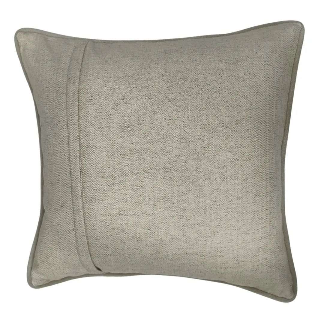 Ivory & Grey Pillow Covers (16x16, Set of 2) |  ZIPCushions