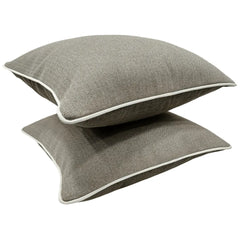 Herringbone Light Brown Pillow Covers (16x16, Set of 2) - Hover Image