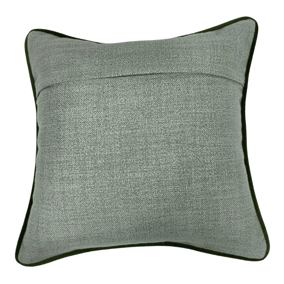 Olive Green Textured Pillow Covers (16×16, Set of 2) |  ZIPCushions