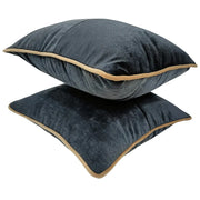 Charcoal Gray Pillow Covers (16×16, Set of 2) | ZIPCushions