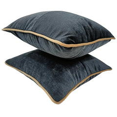 Charcoal Gray Pillow Covers (16×16, Set of 2) - Hover Image