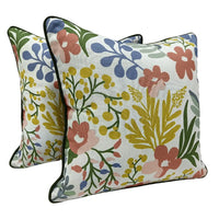 Floral Print Pillow Covers (16×16, Set of 2)