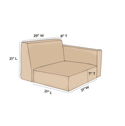 OW Lee Creighton Replacement Left Arm Cushions
