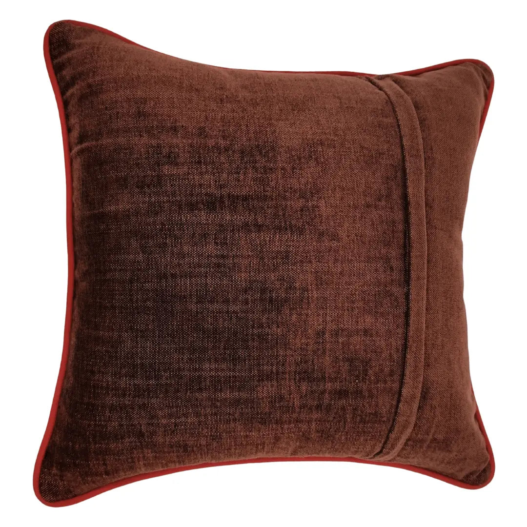 Rust Red Textured Pillow Covers (16x16, Set of 2) |  ZIPCushions