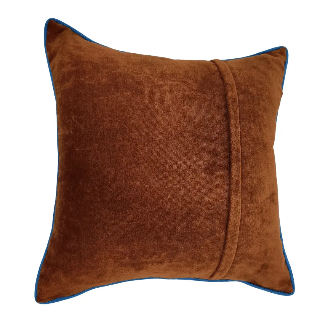 Neutral and Rust-Tone Patchwork Pillow Covers (16x16, Set of 2) |  ZIPCushions