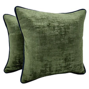Green Textured Pillow Covers (16×16, Set of 2) | ZIPCushions