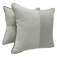 Soft Gray Two-Tone Pillow Covers (Set of 2, 16×16) |  ZIPCushions