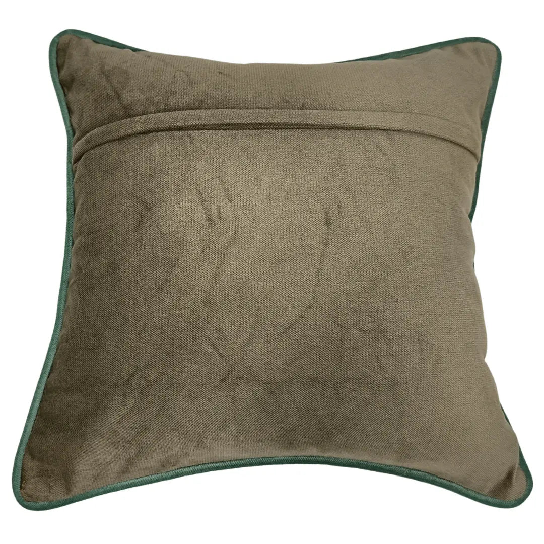 Muted Olive Green Pillow Covers (Set of 2, 16×16) |  ZIPCushions