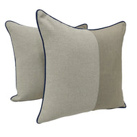 Elegant Two-Tone Pillow Covers (18x18, Set of 2)